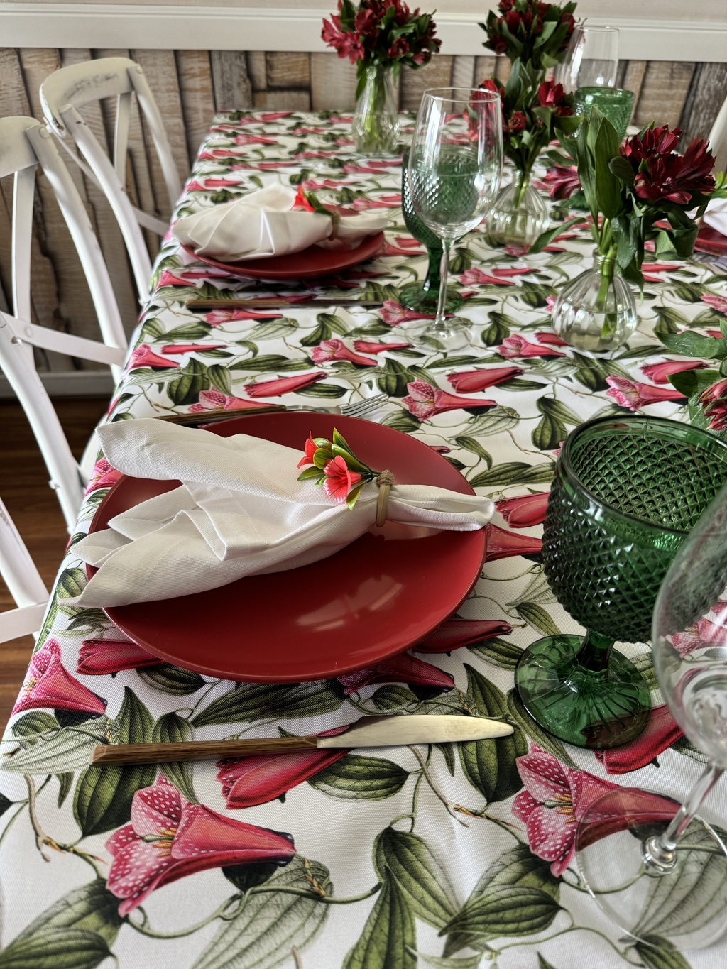 Mantel Rectangular Copihue