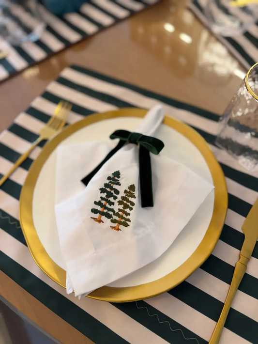 Servilletas de Tela Bordada Árboles - La Casona