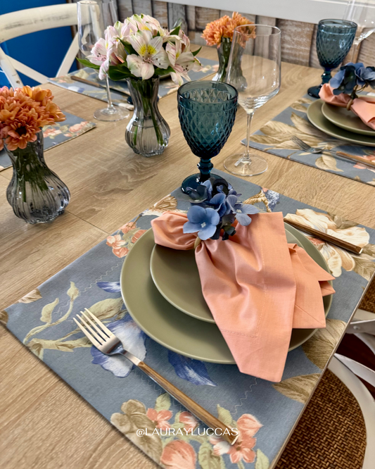 Kit de Mesa Puesta Colibrí Azul