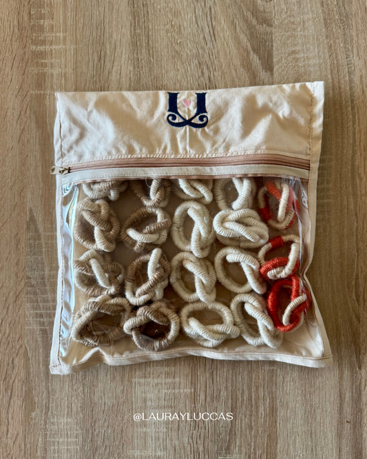 Organizador para mantelería talla S color crudo