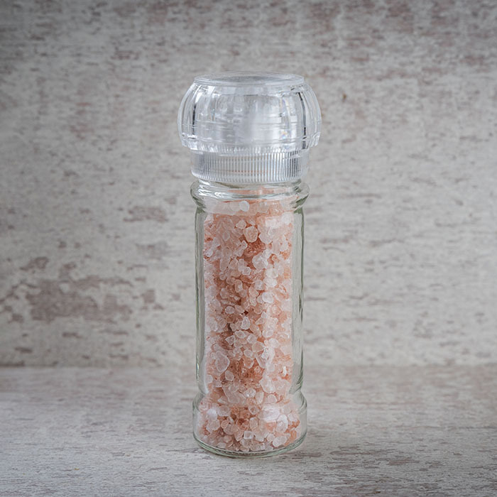 Molinillo de vidrio Sal Rosada fina 100g
