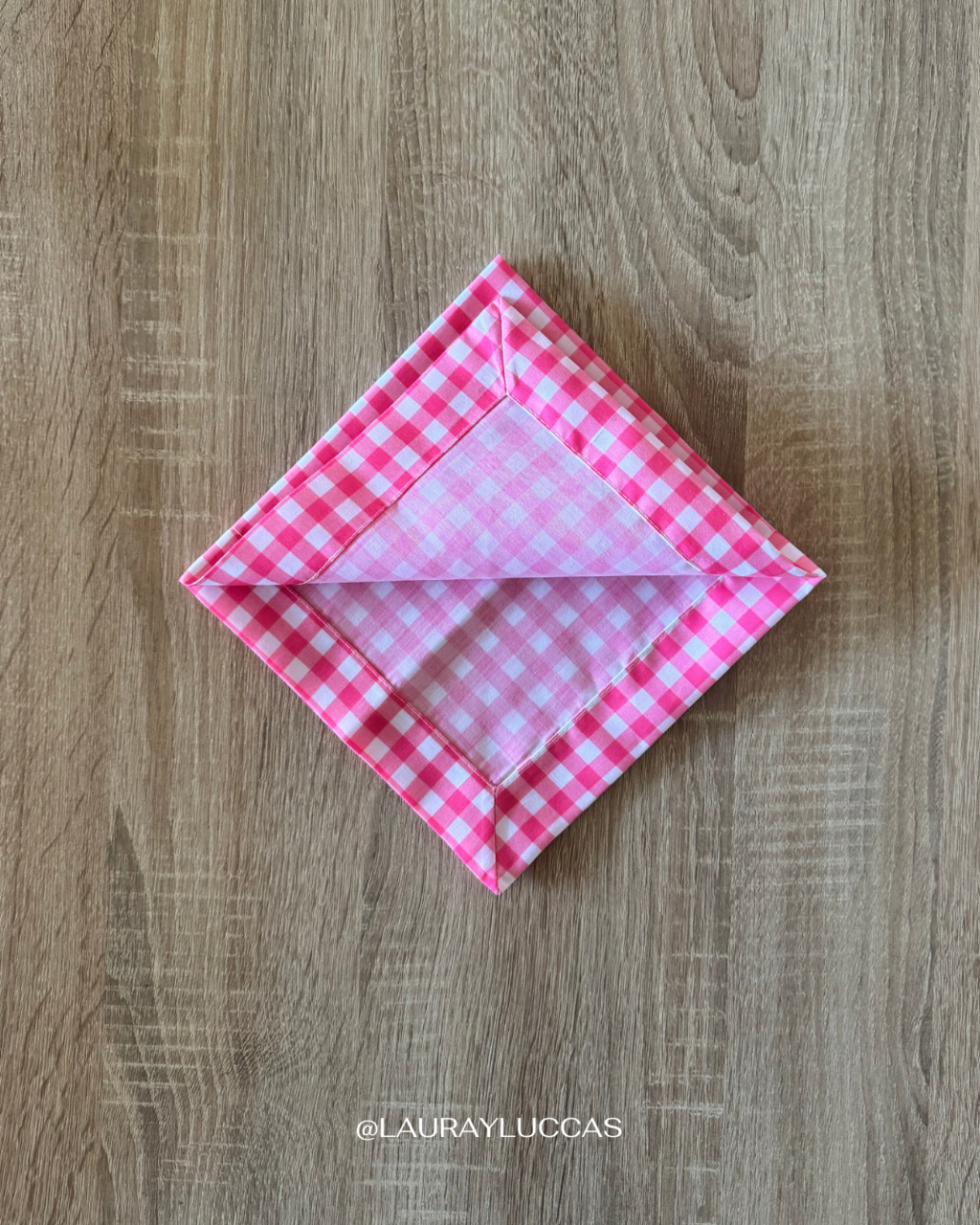 Servilleta de Tela Estampada Picnic Rosado