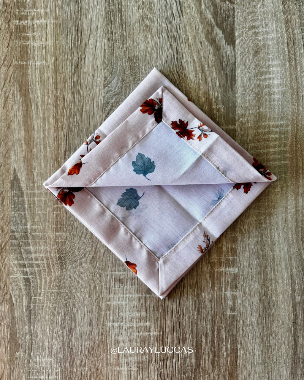 Servilleta de Tela 100% algodón estampada otoño americano
