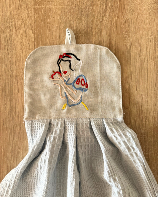 Kit de Toalla colgante seca manos y paño de cocina Blancanieves