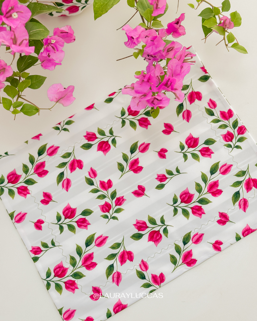 Set familia - 4 individuales doble faz Bougainville