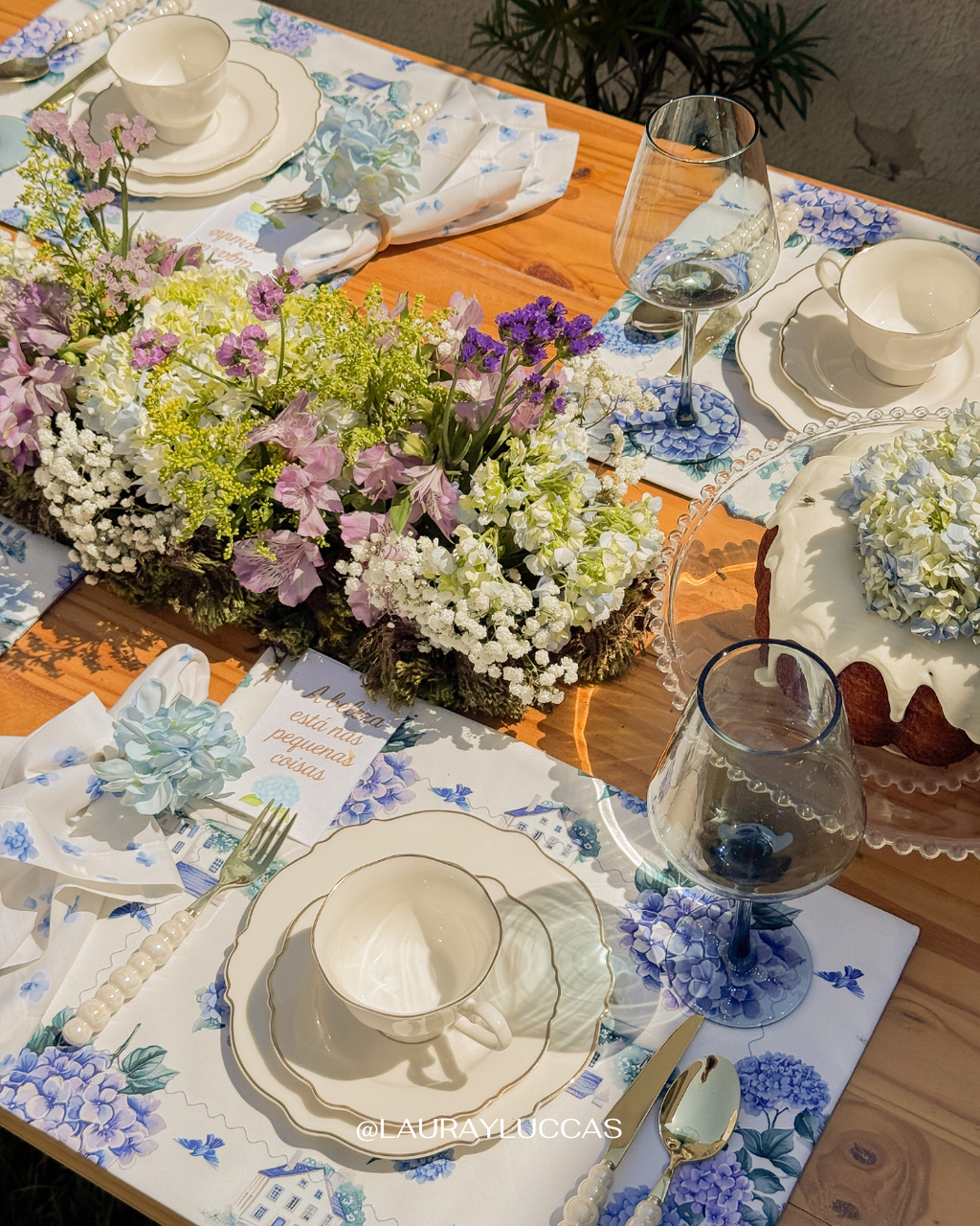 Kit de Mesa Hortensias de Azores