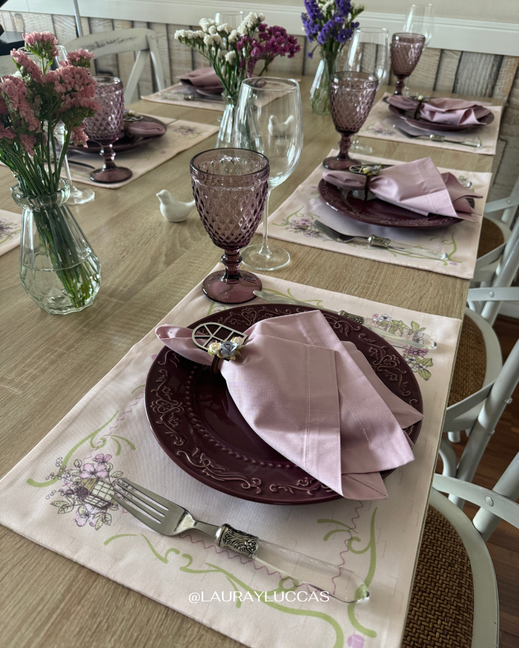 Kit de Mesa Puesta Rapunzel (porta servilletas ventana)
