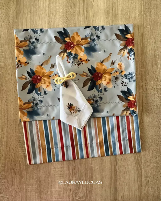 Kit de Mesa Puesta Cattleya con servilleta estampada