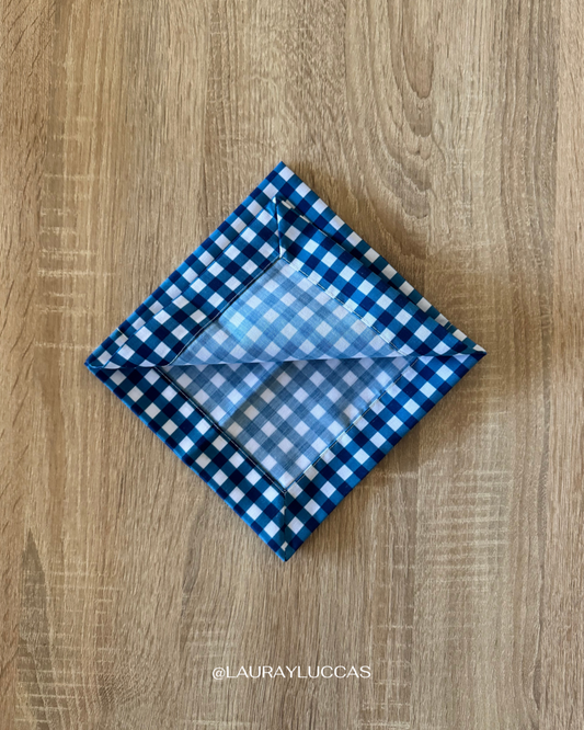 Servilleta de Tela Estampada Picnic Azul