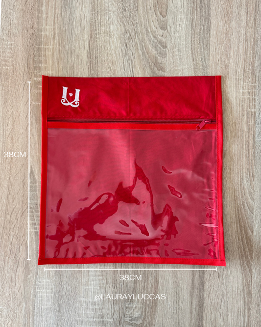 Organizador para mantelería talla M color rojo
