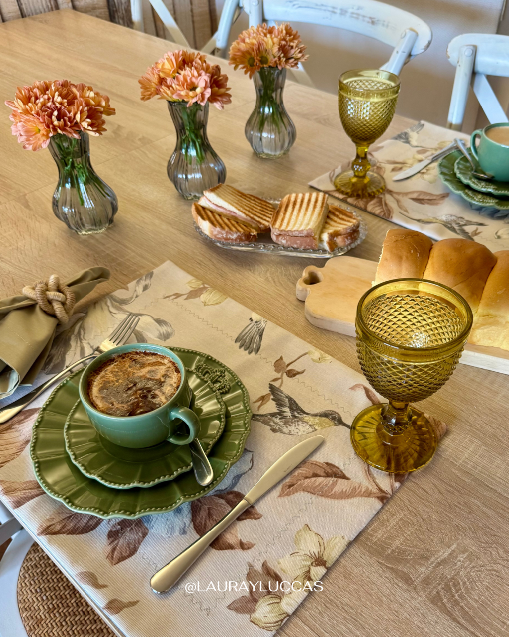 Kit de Mesa Puesta Colibrí Gris