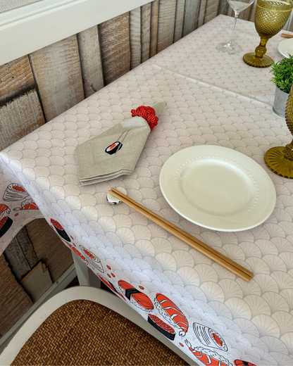 Mantel Rectangular Impermeable Japan Food