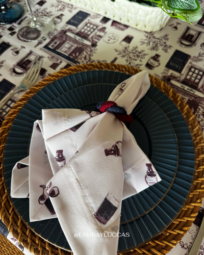 Servilleta de Tela Estampada Pub Inglés