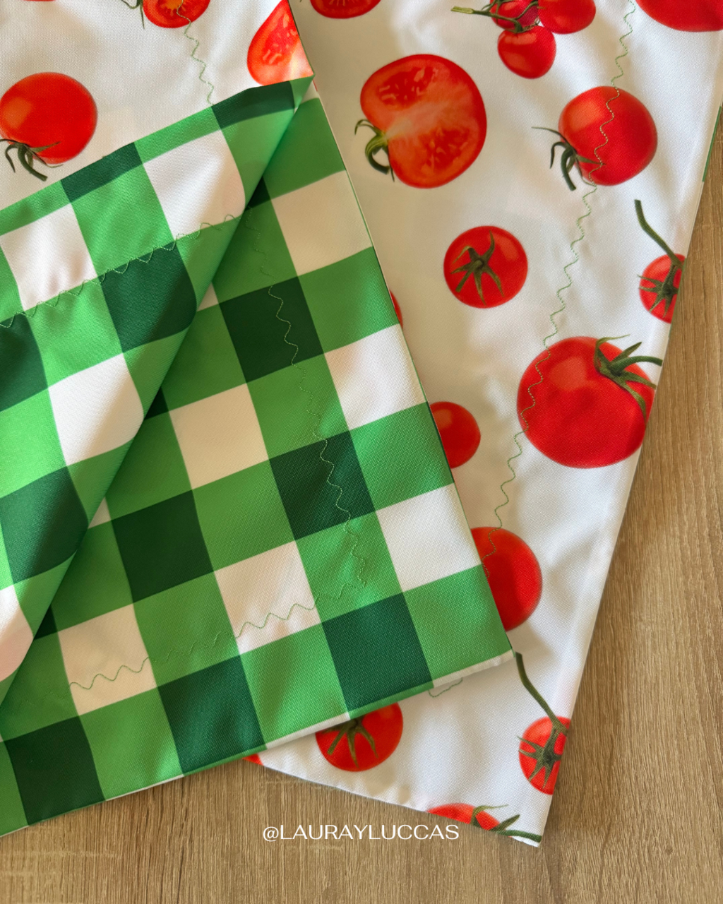 Individual de tela Doble faz Impermeable Tomates