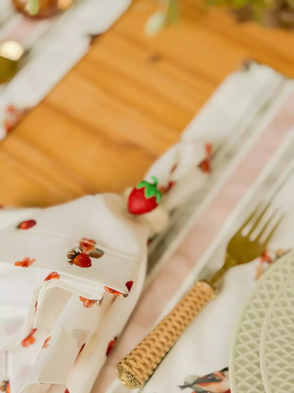 Servilleta de Tela Estampada Fraise de Paris