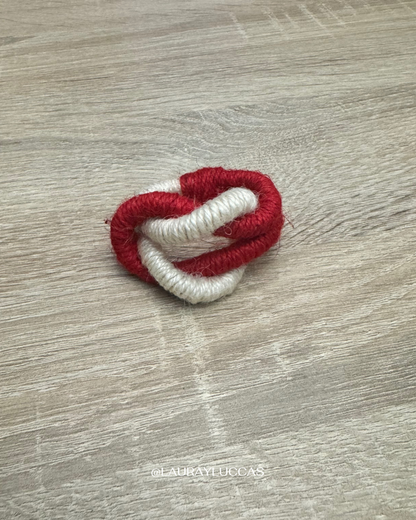 Porta servilletas Nudo Rojo