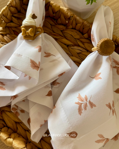 Servilleta de Tela 100% algodón estampada Chocolate Belga