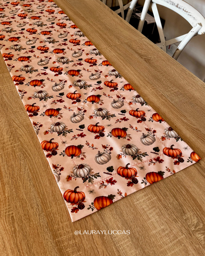 Sendero de mesa faz única impermeable Otoño Americano Calabazas