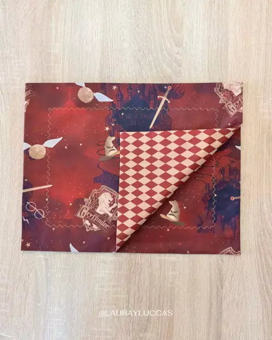 Individual de tela doble faz impermeable Gryffindor Harry Potter