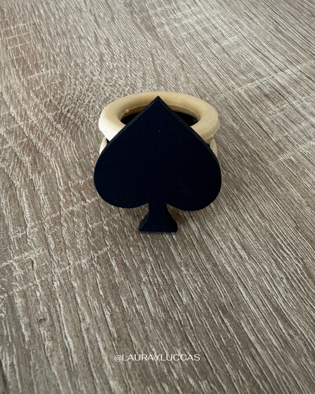 Porta servilletas Naipe Espadas (Alicia)