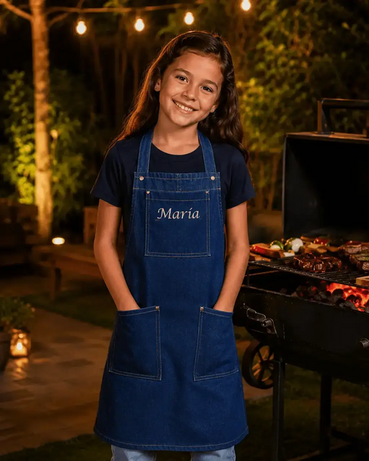 Delantal Mezclilla Personalizado Niños