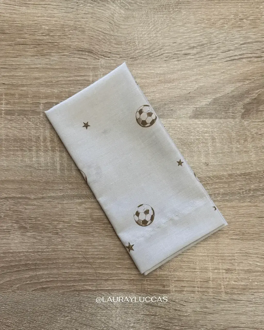 Servilleta de Tela Estampada Pelota Dorada
