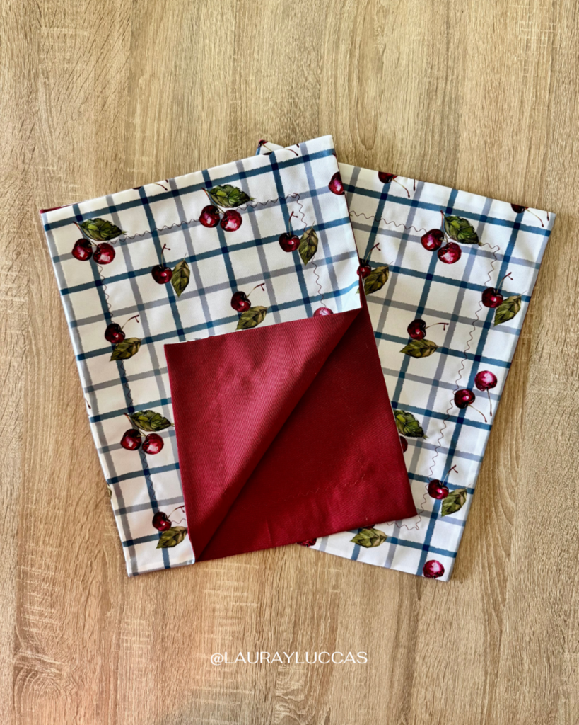 Set familia - 4 individuales doble faz Corazón del Maule