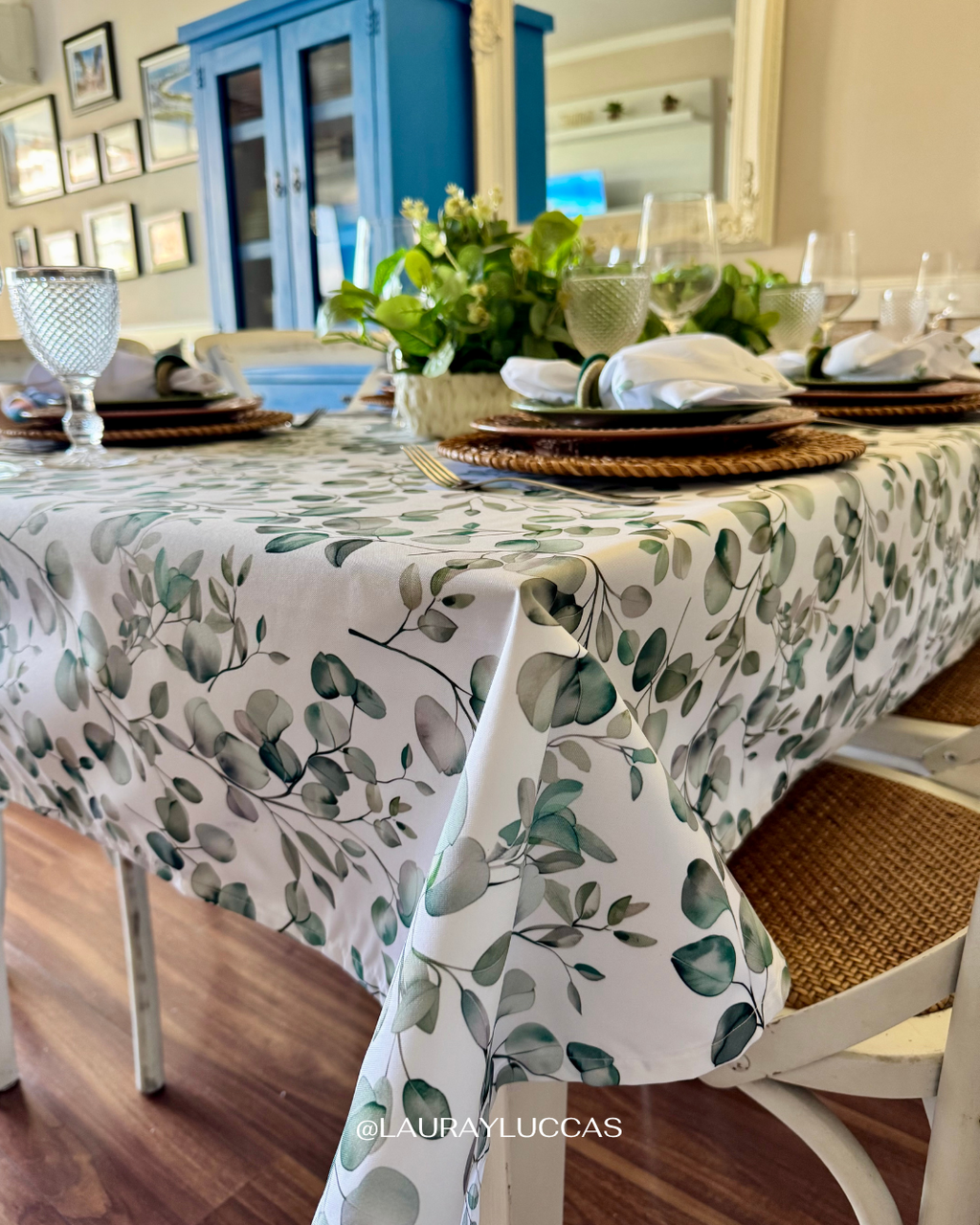 Mantel Rectangular Eucalipto