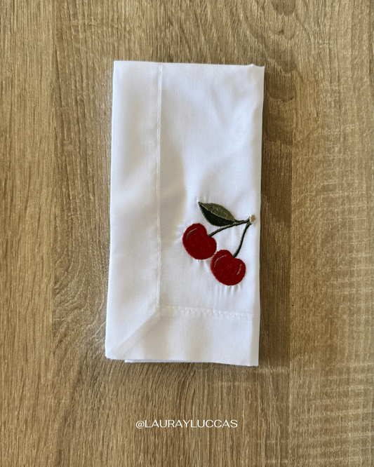 Servilleta Bordada Cherry - American Diner