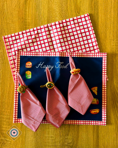 Kit de Mesa Puesta Happy Food Pizza