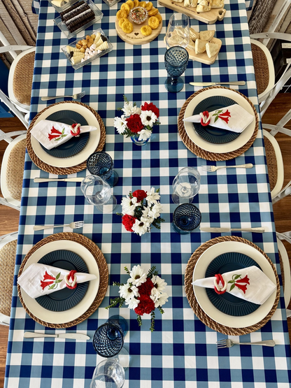 Mantel Rectangular Picnic azul