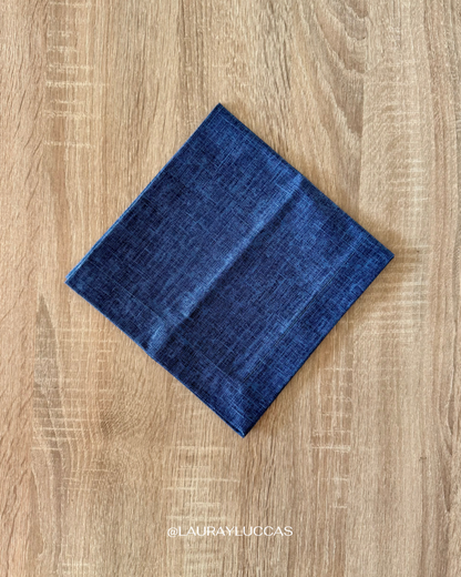 Servilleta de Tela 100% algodón Azul jaspeado