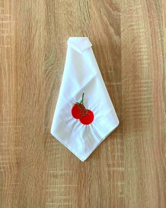 Servilletas de Tela Bordada Tomate