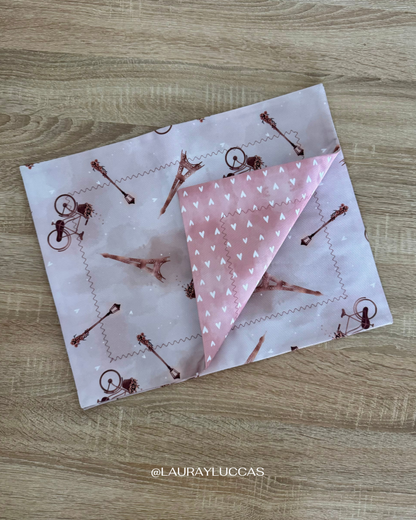 Individual de tela doble faz impermeable Paris Rosen