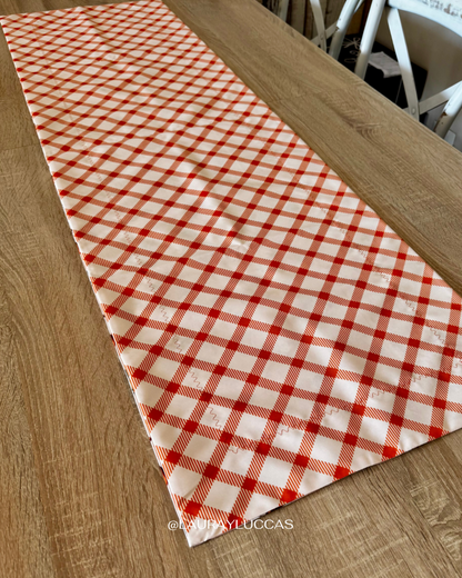 Sendero de mesa faz única impermeable Otoño Americano Cuadrillé