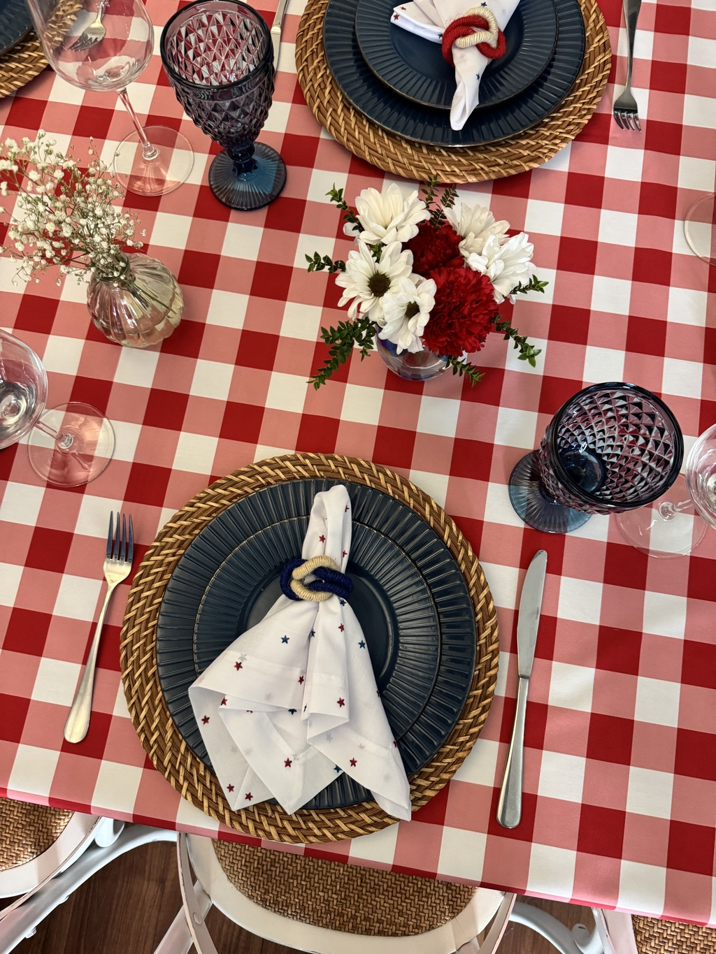 Mantel Rectangular Picnic rojo