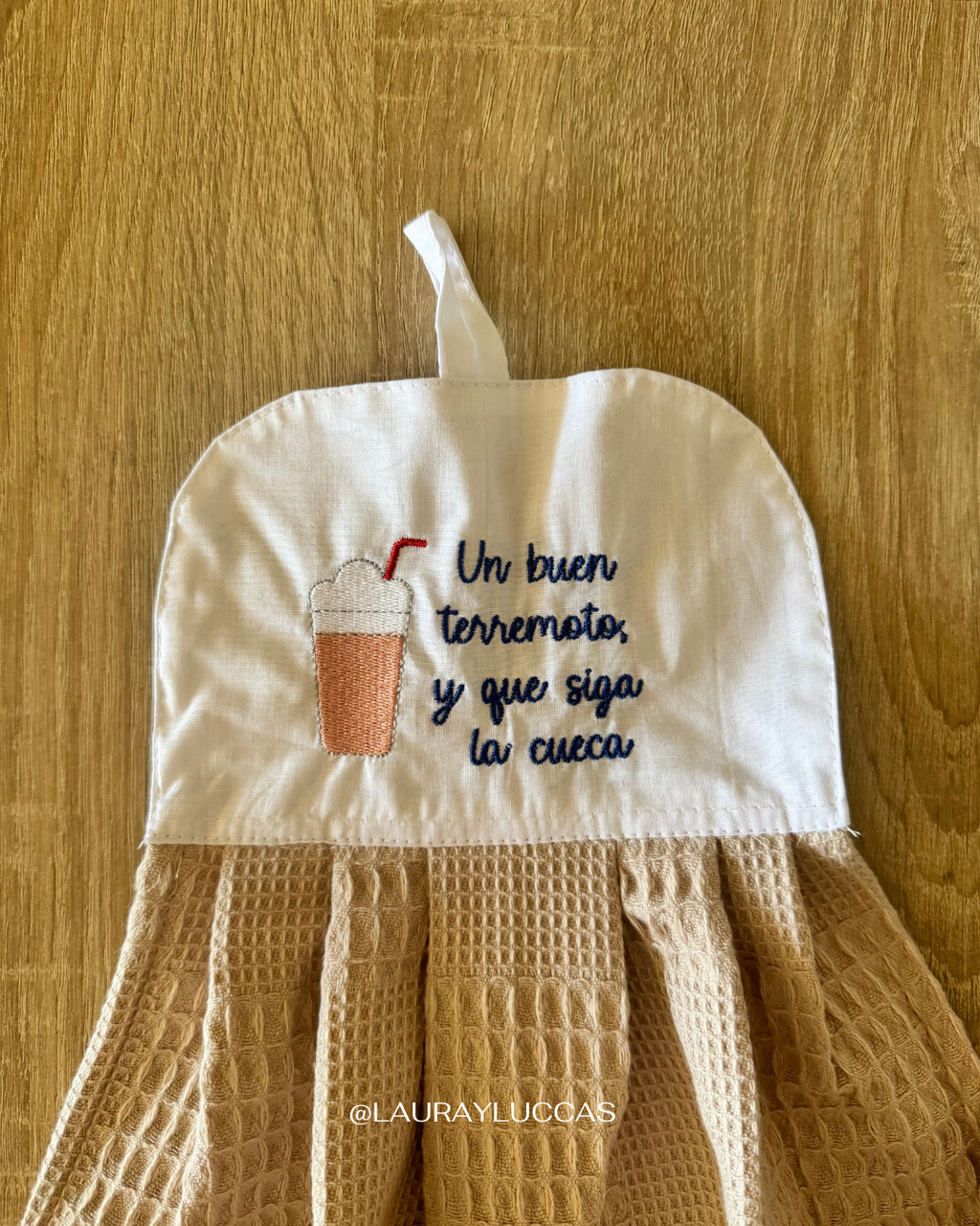Kit de Toalla colgante seca manos y paño de cocina Un buen terremoto