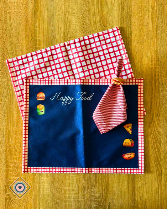 Kit de Mesa Puesta Happy Food Hot Dog