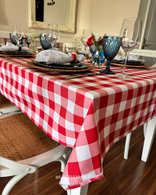 Mantel Rectangular Picnic rojo