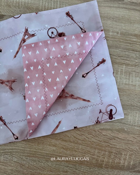 Individual de tela doble faz impermeable Paris Rosen