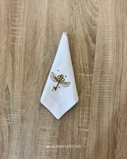 Servilleta de Tela Bordada Llave voladora Harry Potter