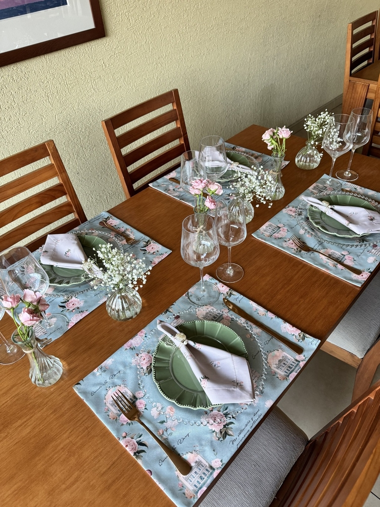 Set familia - 4 individuales doble faz Orgullo y Prejuicio