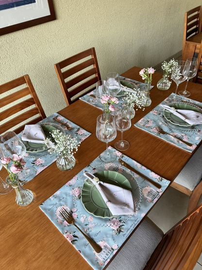 Set familia - 4 individuales doble faz Orgullo y Prejuicio