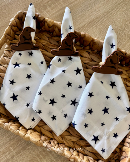 Servilleta de Tela Estampada Estrellas Harry Potter