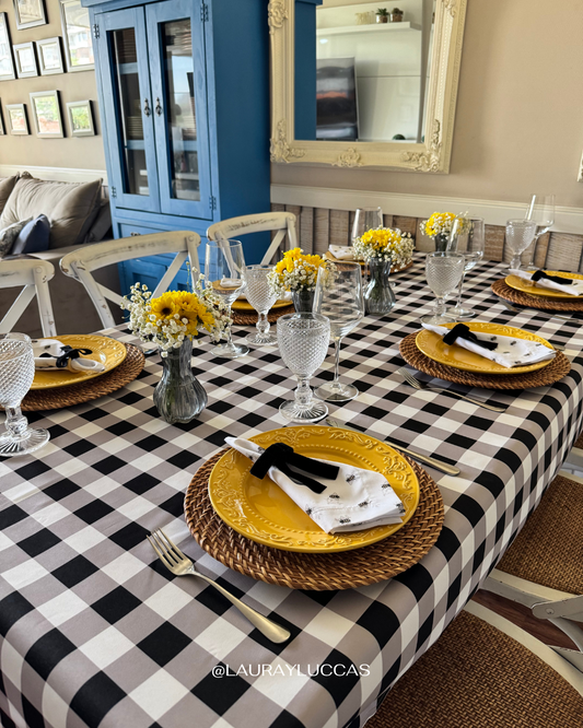 Mantel Rectangular Picnic negro