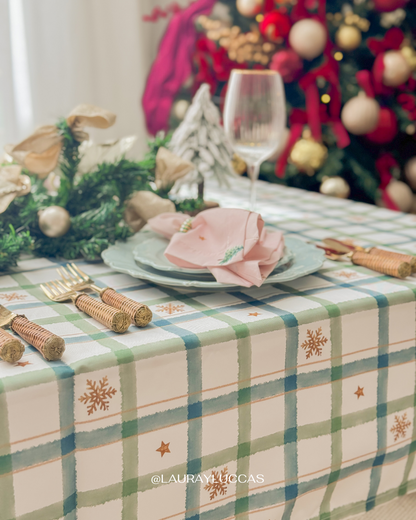 Mantel Noche Cuadrillé Luz de Pino