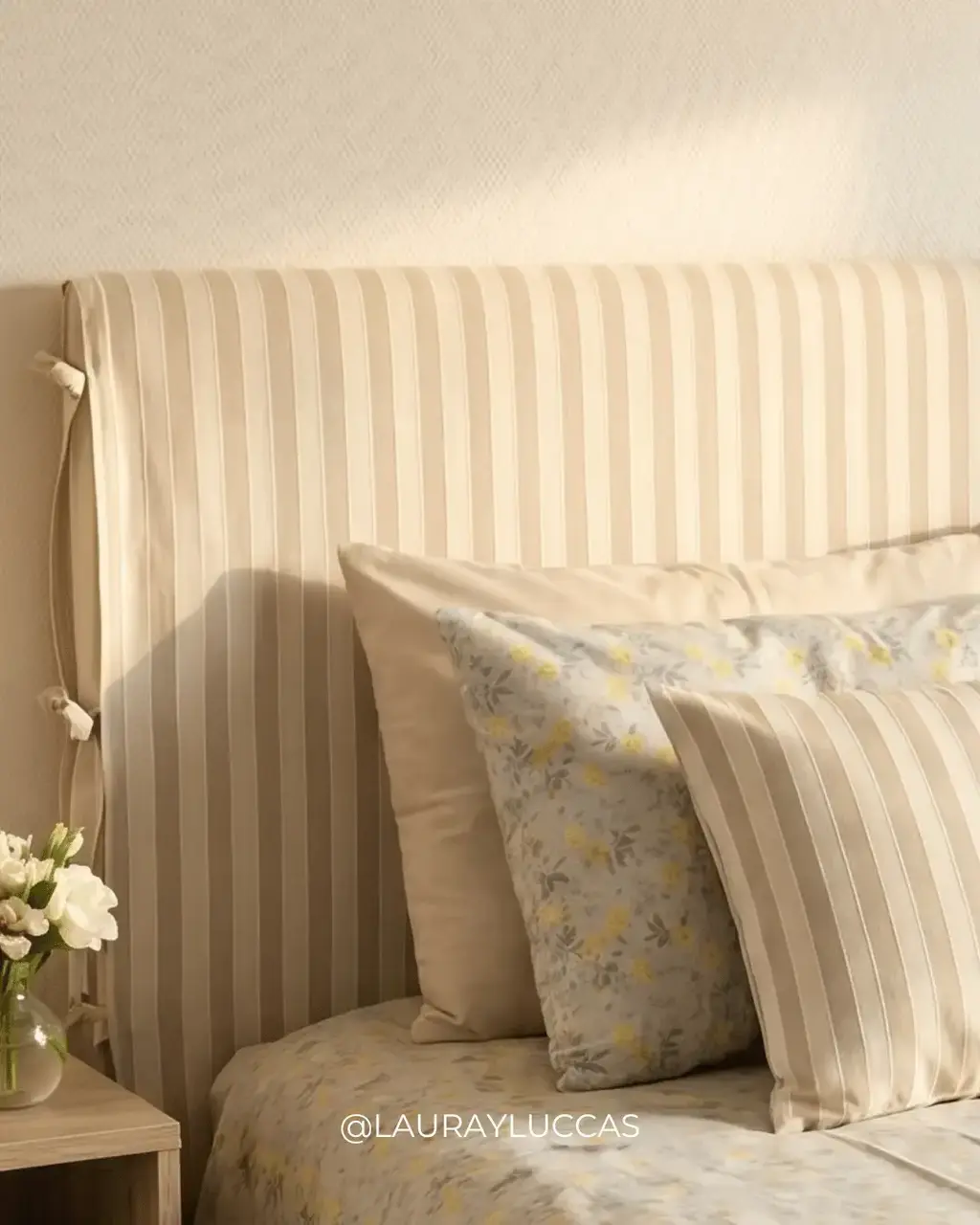 Kit Dormitorio de Lino — Rayas Naturales