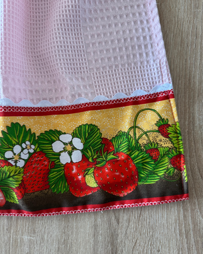 Kit de Toalla colgante seca manos y paño de cocina Frutilla