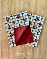 Individual de tela doble faz impermeable Corazón del Maule