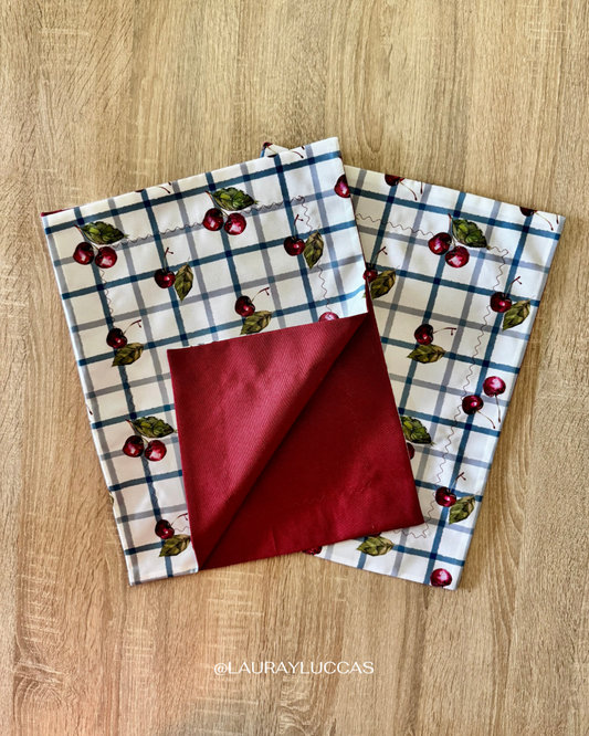 Individual de tela doble faz impermeable Corazón del Maule